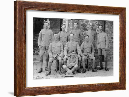 Soldiers from the 5th East Surrey Regiment, Chakrata, India, 1917-null-Framed Photographic Print