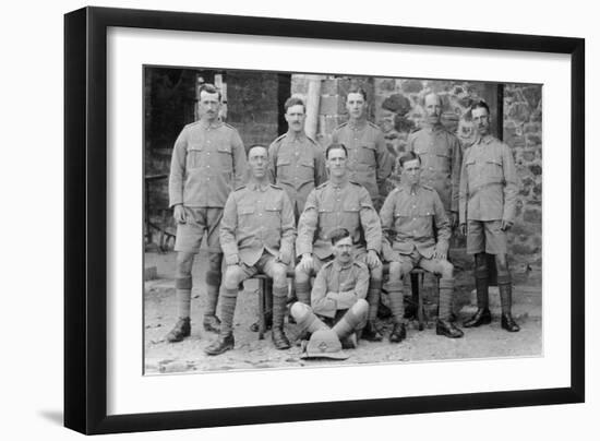 Soldiers from the 5th East Surrey Regiment, Chakrata, India, 1917-null-Framed Photographic Print