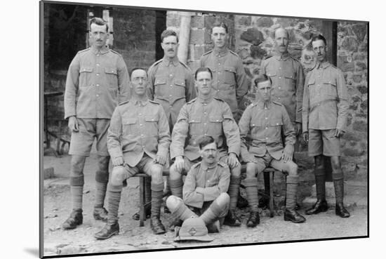 Soldiers from the 5th East Surrey Regiment, Chakrata, India, 1917-null-Mounted Photographic Print