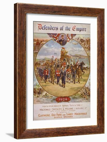 Soldiers from the British Empire and King George V-null-Framed Giclee Print