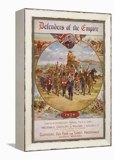 Soldiers from the British Empire and King George V-null-Framed Premier Image Canvas