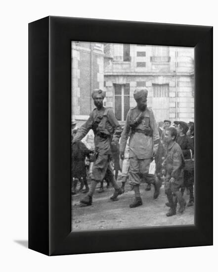 Soldiers from the British Indian Army, France, C1915-null-Framed Premier Image Canvas