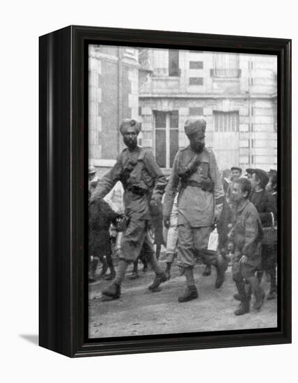 Soldiers from the British Indian Army, France, C1915-null-Framed Premier Image Canvas