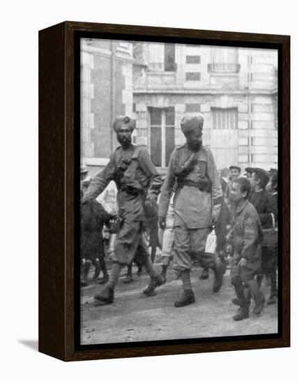 Soldiers from the British Indian Army, France, C1915-null-Framed Premier Image Canvas