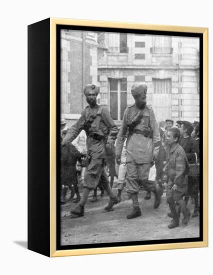 Soldiers from the British Indian Army, France, C1915-null-Framed Premier Image Canvas