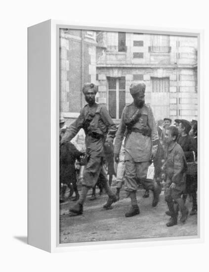 Soldiers from the British Indian Army, France, C1915-null-Framed Premier Image Canvas