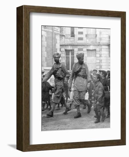 Soldiers from the British Indian Army, France, C1915-null-Framed Giclee Print