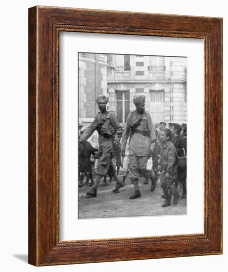 Soldiers from the British Indian Army, France, C1915-null-Framed Giclee Print