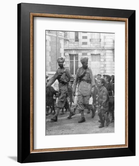 Soldiers from the British Indian Army, France, C1915-null-Framed Giclee Print