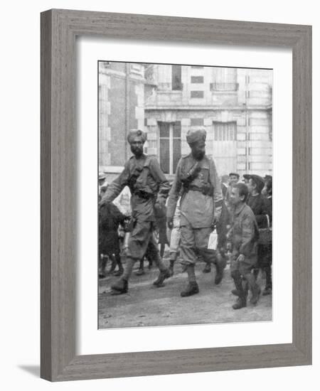 Soldiers from the British Indian Army, France, C1915-null-Framed Giclee Print