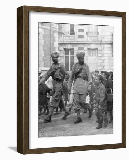 Soldiers from the British Indian Army, France, C1915-null-Framed Giclee Print