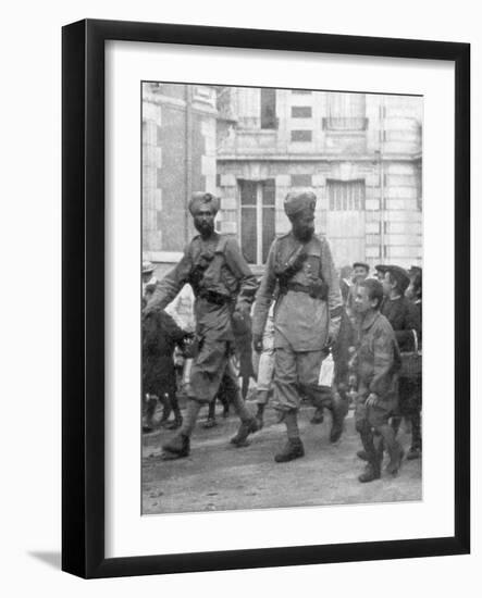 Soldiers from the British Indian Army, France, C1915-null-Framed Giclee Print