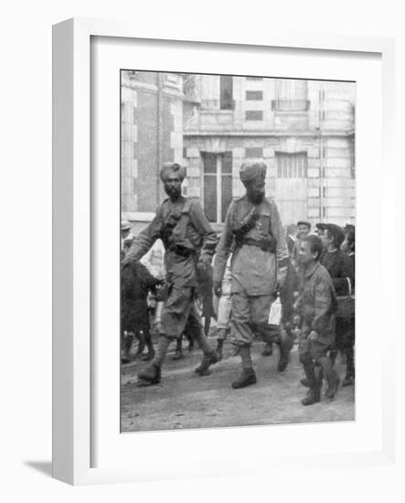 Soldiers from the British Indian Army, France, C1915-null-Framed Giclee Print