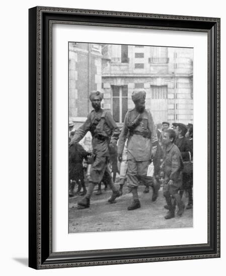 Soldiers from the British Indian Army, France, C1915-null-Framed Giclee Print