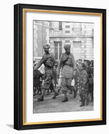 Soldiers from the British Indian Army, France, C1915-null-Framed Giclee Print