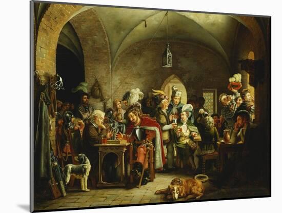 Soldiers in the Keep of a Castle-Rorbye Martinus-Mounted Giclee Print