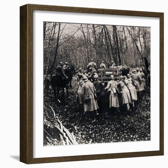 Soldiers in the woods, c1914-c1918-Unknown-Framed Photographic Print