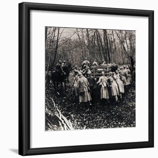 Soldiers in the woods, c1914-c1918-Unknown-Framed Photographic Print