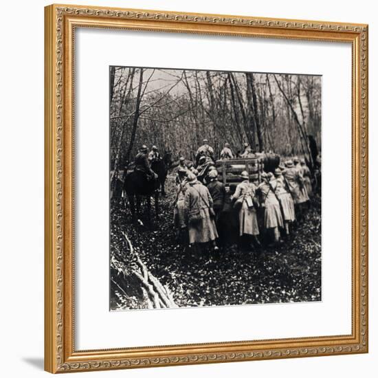 Soldiers in the woods, c1914-c1918-Unknown-Framed Photographic Print