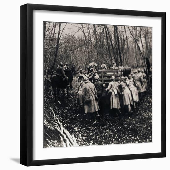 Soldiers in the woods, c1914-c1918-Unknown-Framed Photographic Print