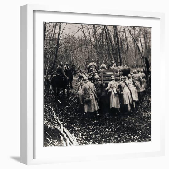 Soldiers in the woods, c1914-c1918-Unknown-Framed Photographic Print