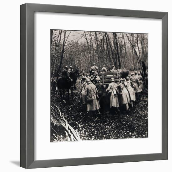 Soldiers in the woods, c1914-c1918-Unknown-Framed Photographic Print