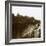 Soldiers marching past bombed-out houses, Champagne, northern France, c1914-c1918-Unknown-Framed Photographic Print