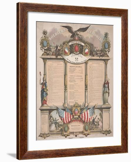 Soldiers' Memorial, 1863-null-Framed Giclee Print