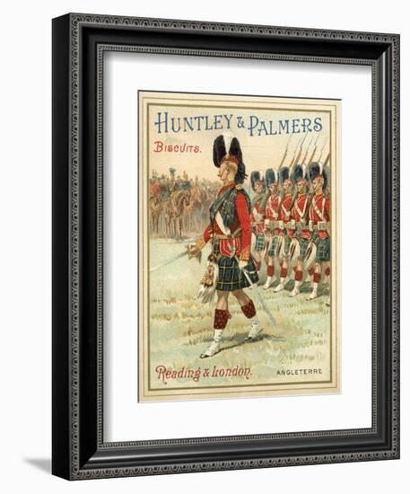 Soldiers of a Highland Regiment on Parade-null-Framed Giclee Print