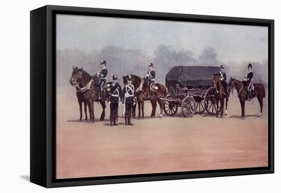 Soldiers of the Royal Army Service Corps During the Second Boer War-Louis Creswicke-Framed Premier Image Canvas