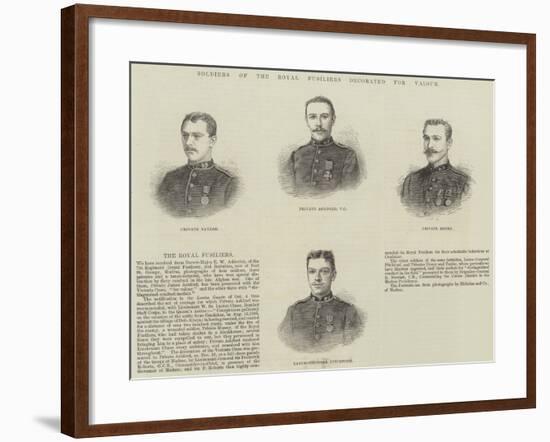 Soldiers of the Royal Fusiliers Decorated for Valour-null-Framed Giclee Print