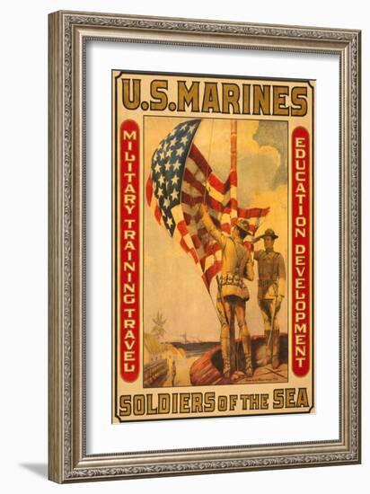 Soldiers of the Sea, Military Training Travel Education Development-Sidney Riesenberg-Framed Art Print