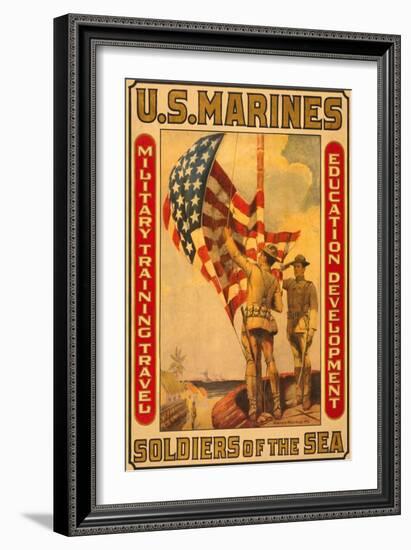 Soldiers of the Sea, Military Training Travel Education Development-Sidney Riesenberg-Framed Art Print