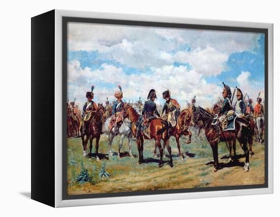 Soldiers on Horseback-Jean-Louis Ernest Meissonier-Framed Premier Image Canvas