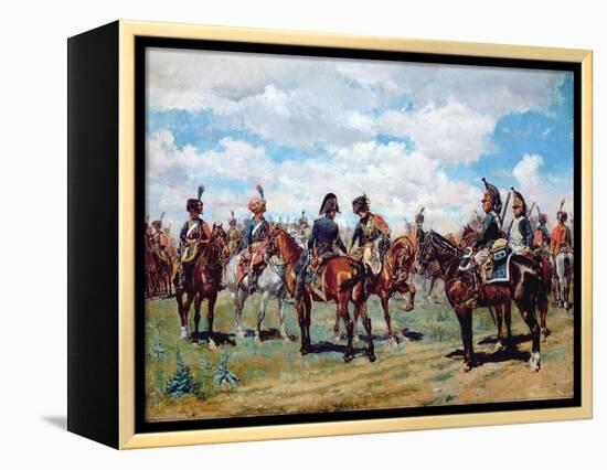 Soldiers on Horseback-Jean-Louis Ernest Meissonier-Framed Premier Image Canvas