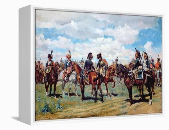 Soldiers on Horseback-Jean-Louis Ernest Meissonier-Framed Premier Image Canvas