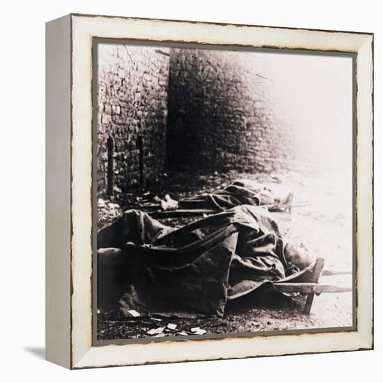 Soldiers on stretchers, c1914-c1918-Unknown-Framed Stretched Canvas