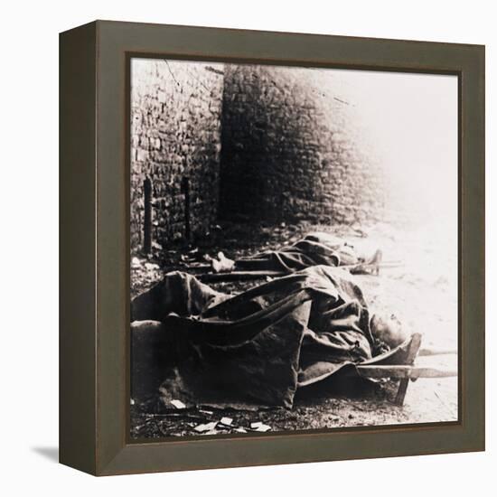 Soldiers on stretchers, c1914-c1918-Unknown-Framed Stretched Canvas