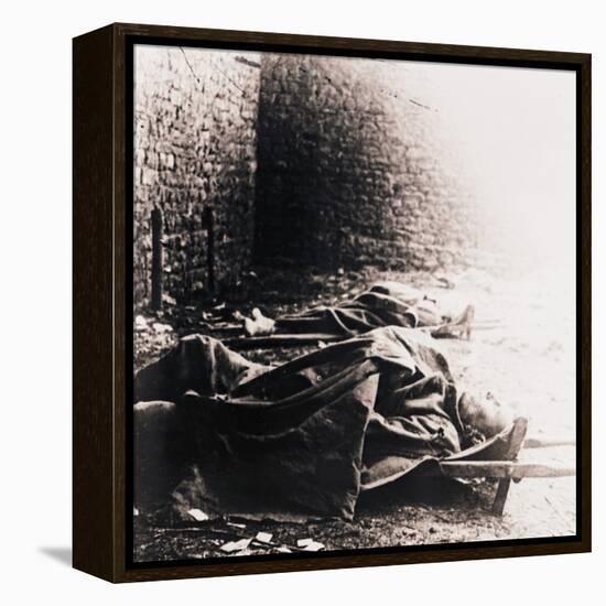 Soldiers on stretchers, c1914-c1918-Unknown-Framed Stretched Canvas