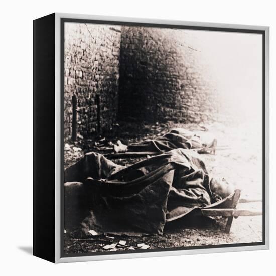 Soldiers on stretchers, c1914-c1918-Unknown-Framed Stretched Canvas