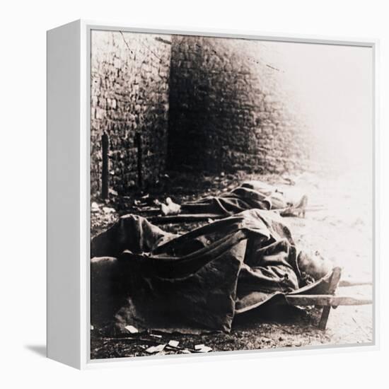 Soldiers on stretchers, c1914-c1918-Unknown-Framed Stretched Canvas