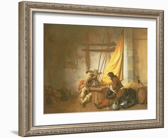 Soldiers Playing Tric-Trac, 1653-German Gedovius-Framed Giclee Print