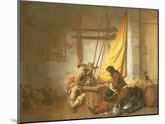 Soldiers Playing Tric-Trac, 1653-German Gedovius-Mounted Giclee Print