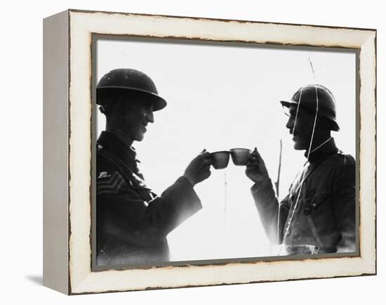 Soldiers Toast in 1917-Robert Hunt-Framed Premier Image Canvas