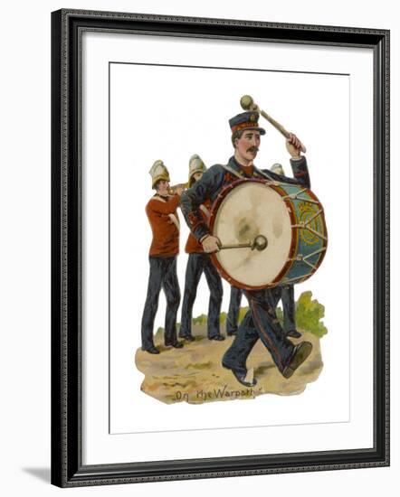 soldiers' with Cornet and Drum-null-Framed Giclee Print