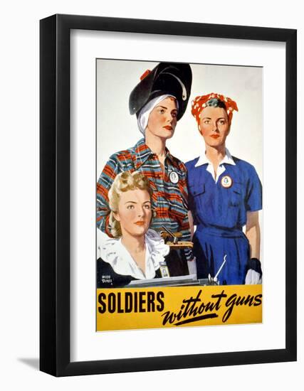 Soldiers Without Guns-null-Framed Giclee Print