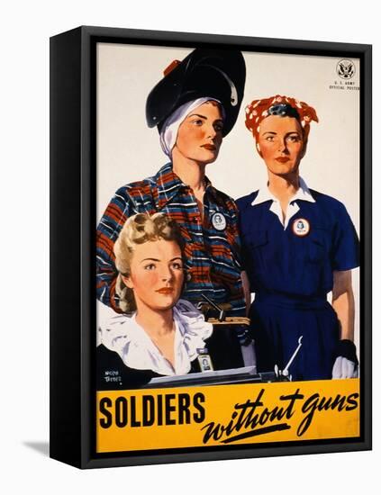 Soldiers Without Guns-Adolph Treidler-Framed Premier Image Canvas