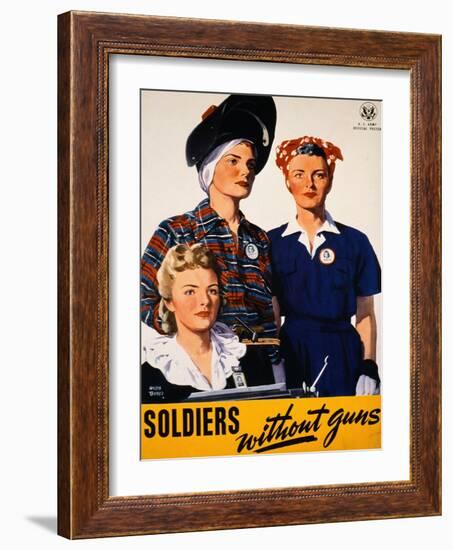 Soldiers Without Guns-Adolph Treidler-Framed Giclee Print