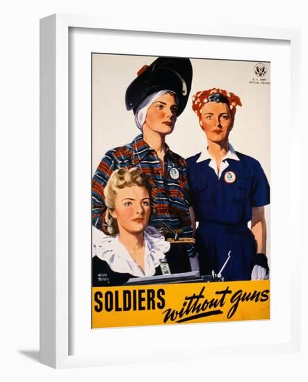 Soldiers Without Guns-Adolph Treidler-Framed Giclee Print