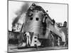 Soldiers Working on Locomotive-Myron Davis-Mounted Photographic Print